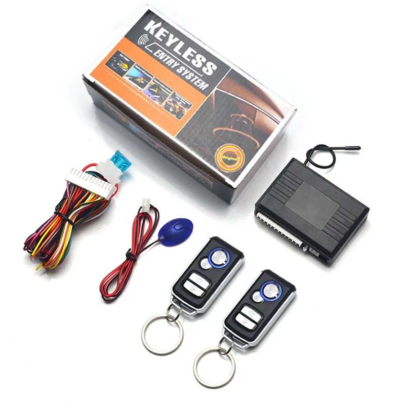 Universal รถประตูล็อค Trunk Release Keyless Entry System เซ็นทรัลล็อคชุดรีโมทคอนโทรลหน้าต่างปิดเอาต์พุต
