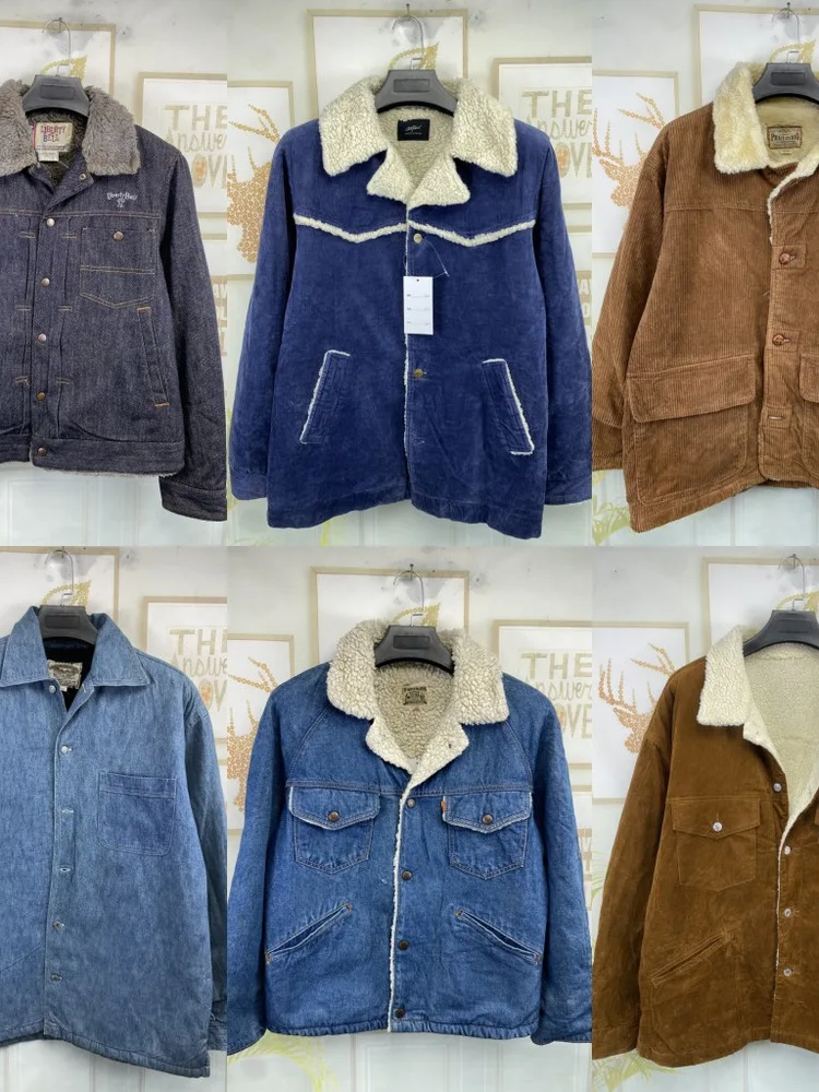 

Винтажная рабочая одежда с несколькими карманами, американское ретро Sle BF ex Jaet A3, хлопковое длинное зимнее пальто свободного кроя