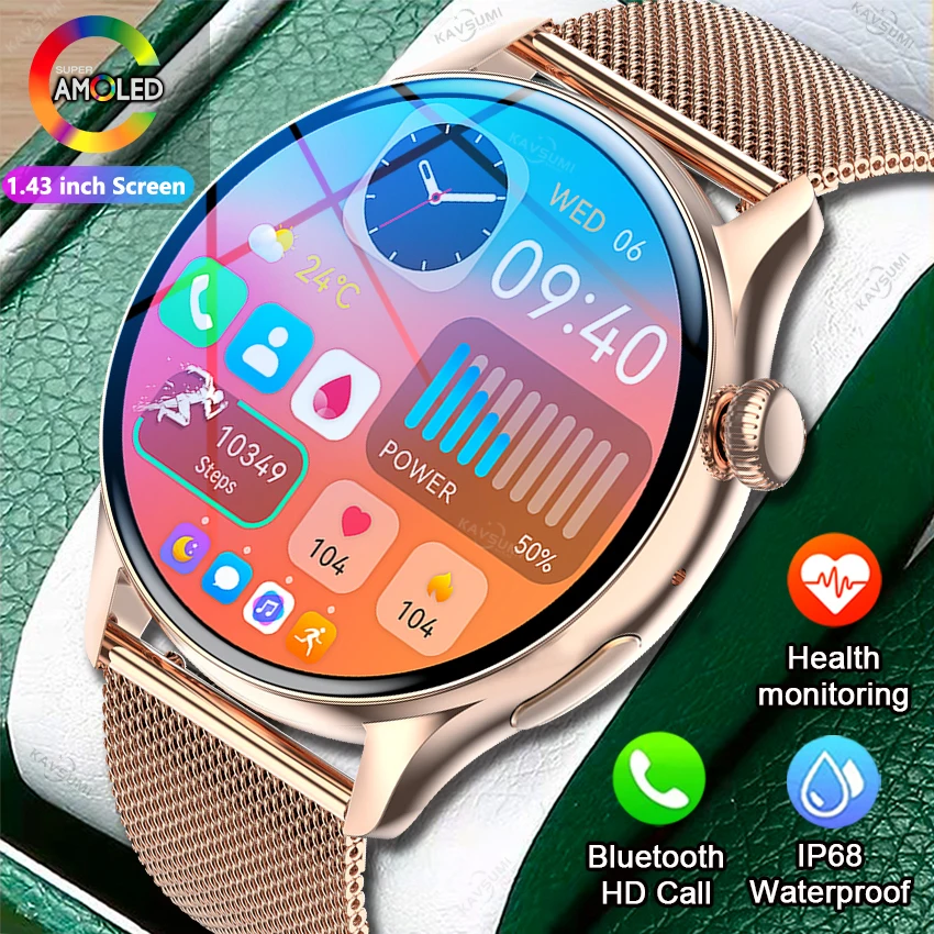 Smartwatch Women AMOLED 1.43\