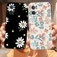 Little Floral Chrysanthemums Phone Case For Oneplus 5 5T 6 6T 9 9R 8 8T 7 7T ACE 2 2V NORD CE Lite Pro Colour Liquid Case Shell