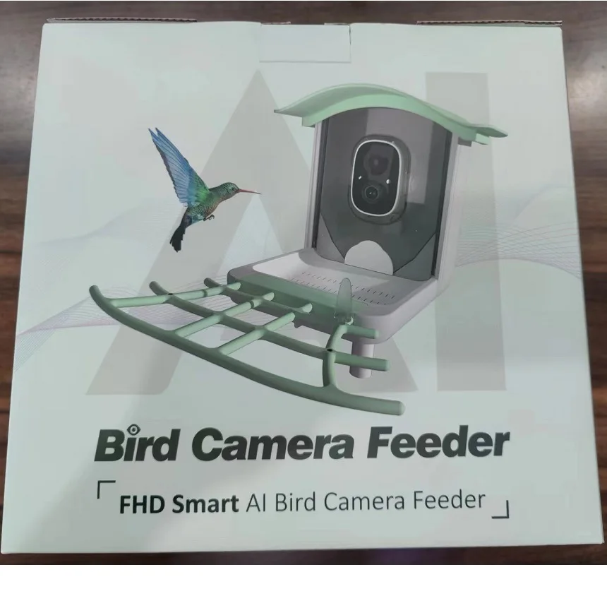 New Bird Feeder AI Smart Camera Outdoor Bird Watching Camera Recorder Motion Detection IP65 Cross Border