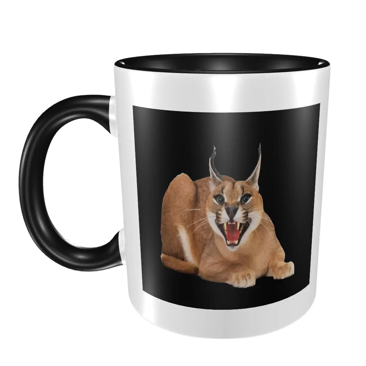 

Кружка Big Floppa с животным и котом, забавные керамические кофейные чашки, чайные кружки, чашка для молока, посуда для напитков, подарок для женщины и мужчины