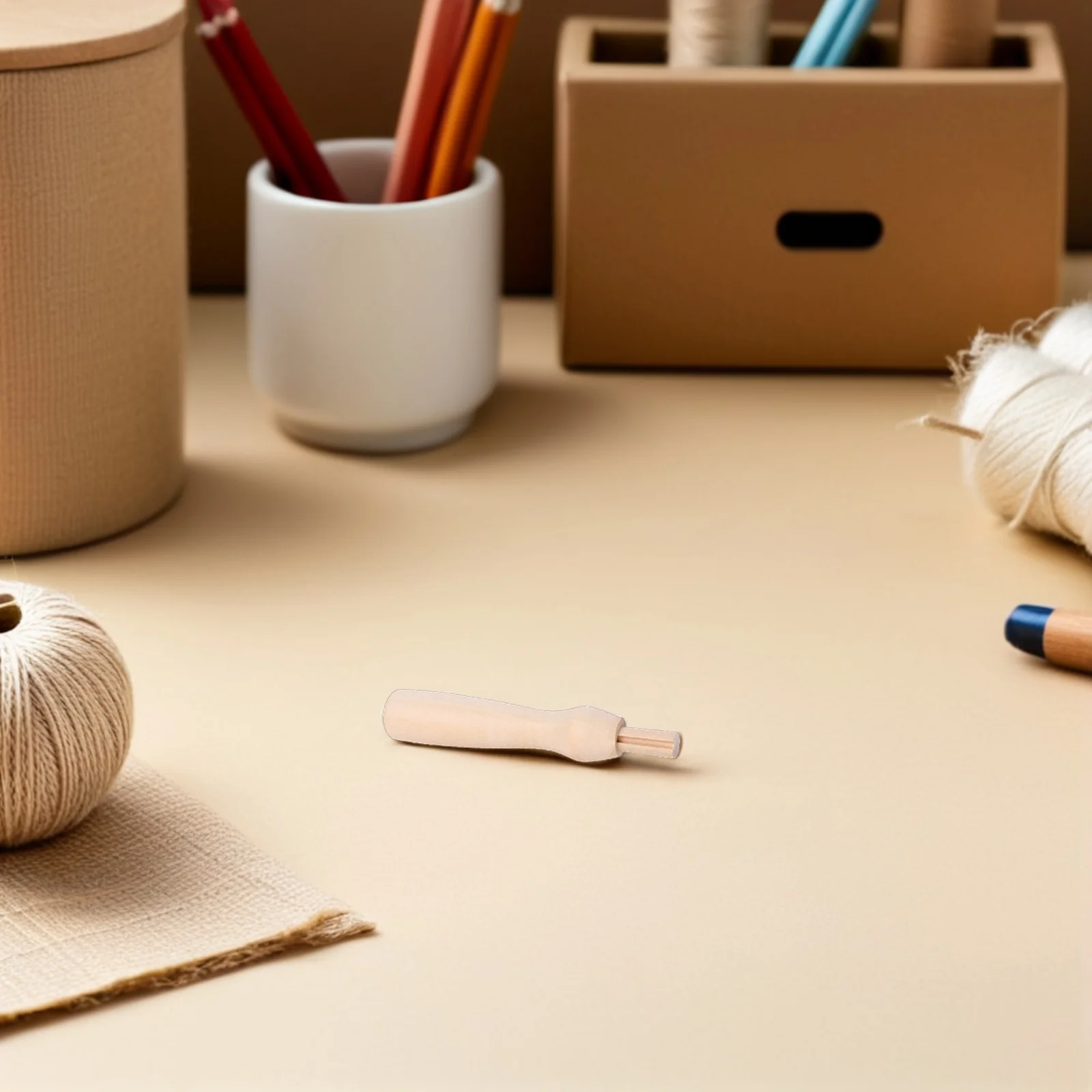 

20Pcs Wooden Felting Needle Holder - Ergonomic Needle Felting Tool Set for Detailed Craft Work, Ideal for Travel Use