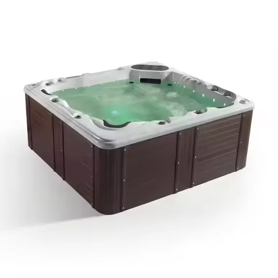 Waterproof Inflatable Massage Spa Pool Complete Set Including Ground Mat Cover Pump For Outside Residential Use