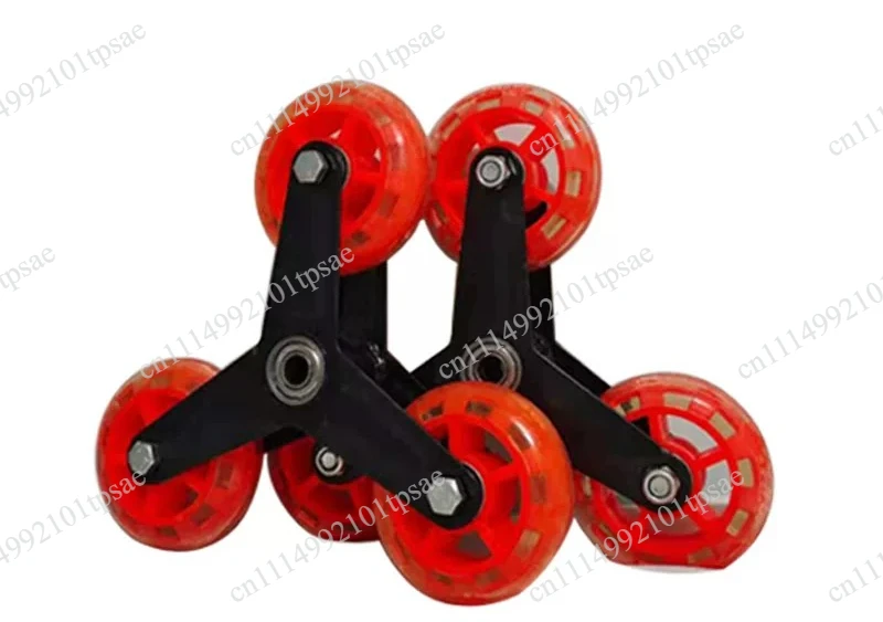 Rubber triangle staircase wheels, carts, luggage, grocery shopping carts, step casters