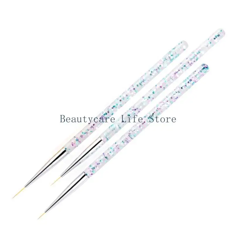 

652C Набор кистей для дизайна ногтей, инструмент для рисования дизайна ногтей, лайнер для дизайна ногтей, ручка со стразами для