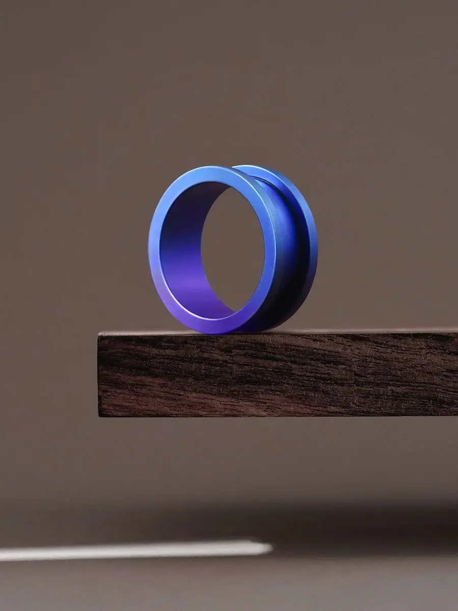 KUBOOZ dégradé violet-bleu titane oreille Tunnels jauges extenseurs Piercing corps bijoux boucles d'oreilles 2 pièces