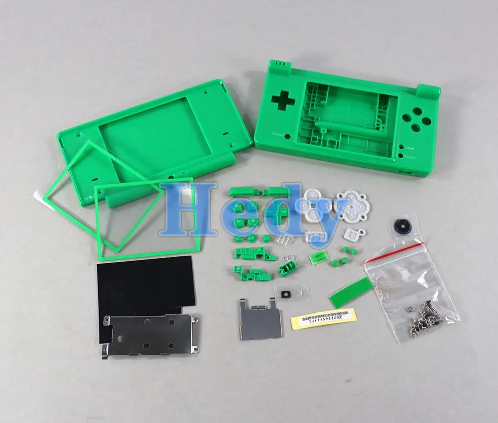 1 مجموعة صنع في الصين غطاء الإسكان الكامل استبدال قذيفة ل نينتندو DSi NDSi وحدة التحكم غطاء مع زر أطقم عدسة الشاشة