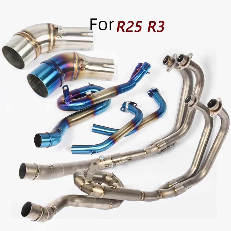 

Suitable for motorcycle modification YZF-R3 R25 modification Yamaha MT03 front middle section elbow exhaust connecting pipe