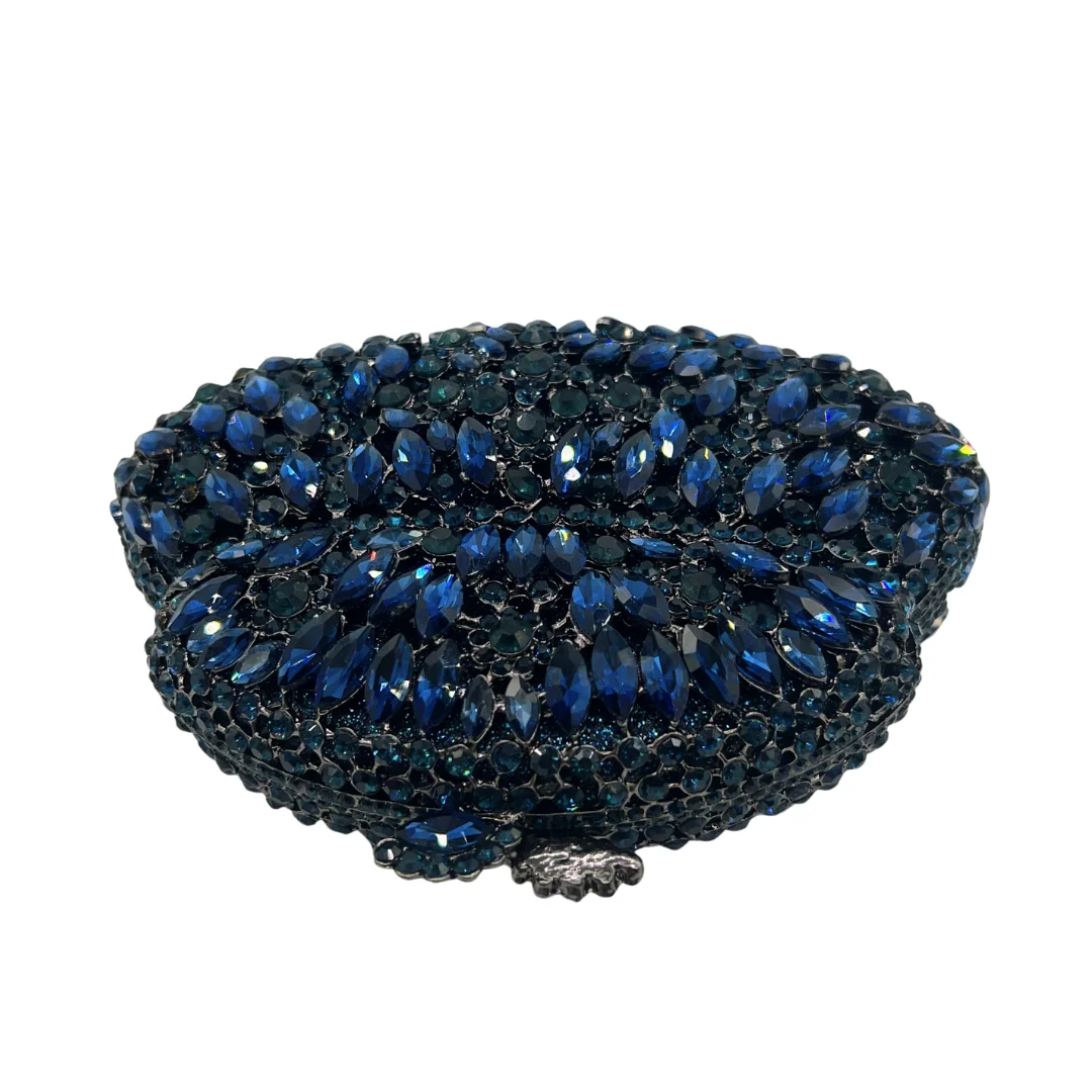 Blue Shell Clutch, Iridescent Mother-of-Pearl Evening Bag for Women. OEM Custom Oceanic Purse, Low MOQ Wholesale from Factory Di view 2