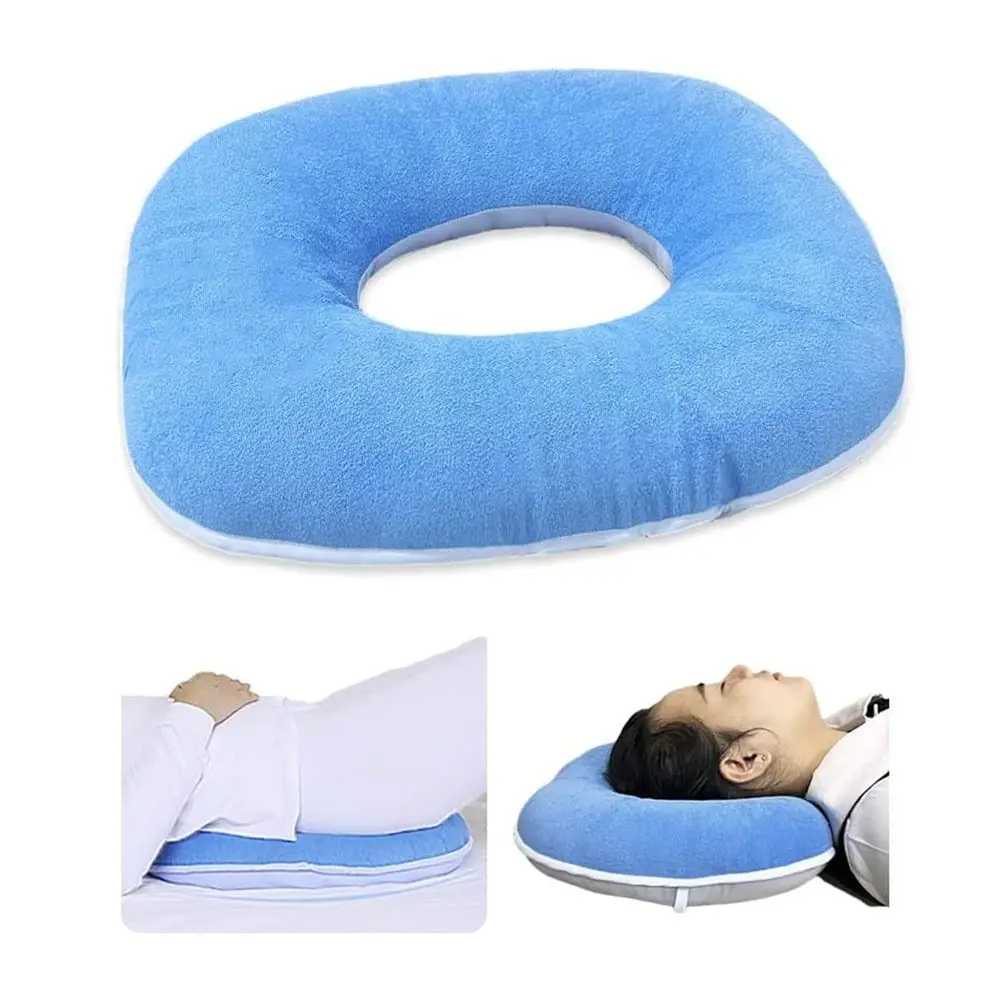 Portable Breathable Hemorrhoid Pillow Comfortable Oval Donut Pillow Hollow Design Anti-Decubitu Pad Disabled