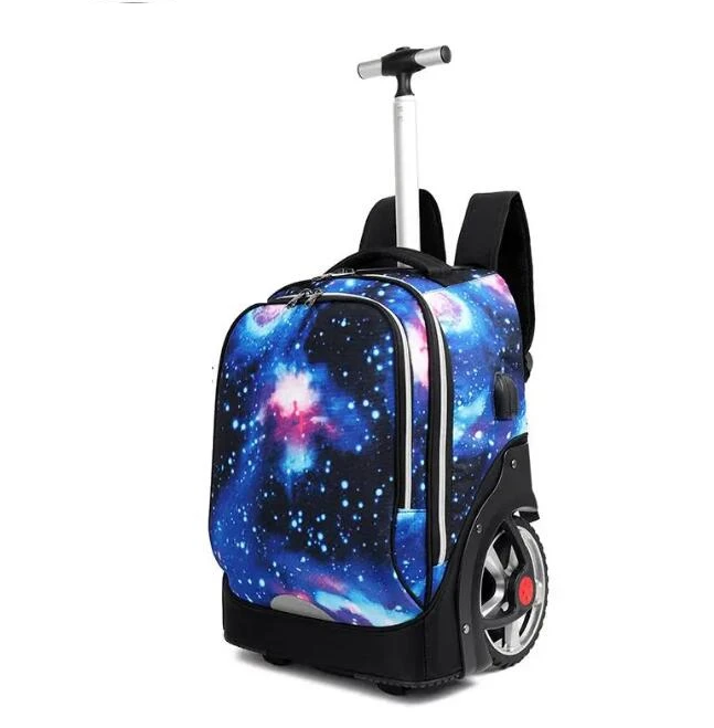 Imagem -05 - Mochila de Viagem com Rodas Grandes Bolsa para Viagem com Rodas Escolar para Adolescentes Mochila de Rodas Bolsas para Viagem