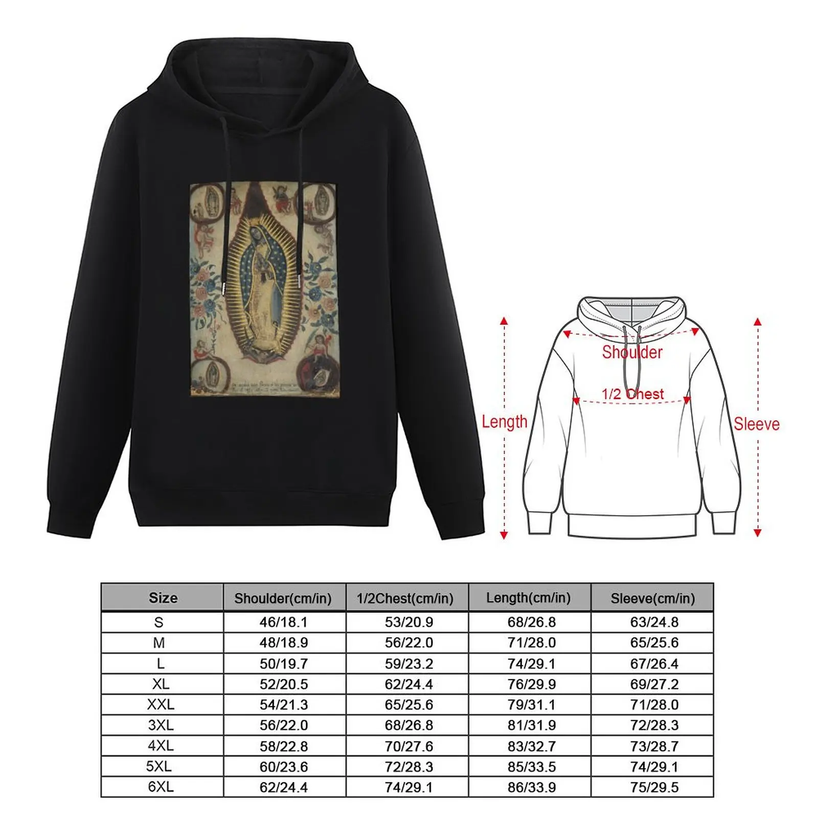 Virgin of Guadalupe, Mexico Pullover Hoodie male clothes mens clothing anime clothes new hoodies and sweatshirts