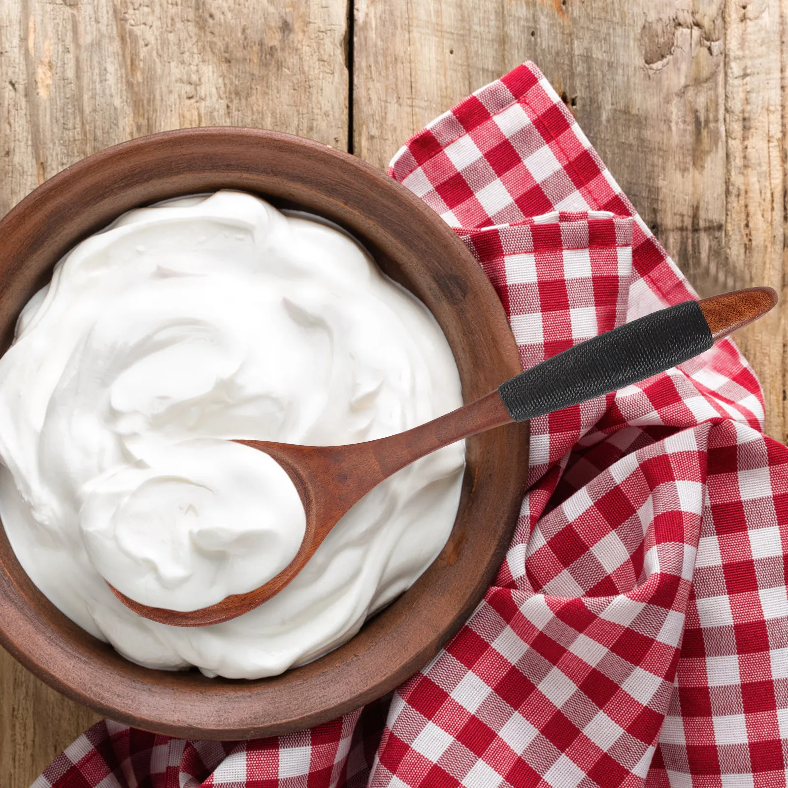 

2 шт. легкая деревянная ложка для меда для супа, десертного салата, длинная ручка, кухонный ковш, идеальный подарок, ложка