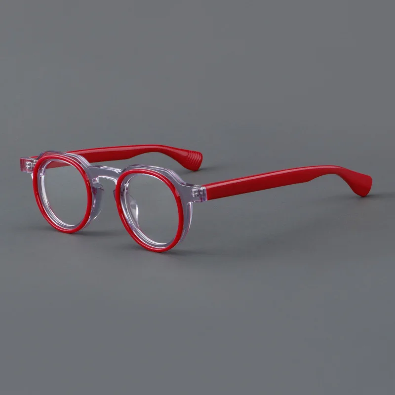 Retro round glasses frame 2294 European and American personalized acetate glasses can be equipped with prescription glasses.