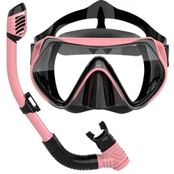 Scuba Snorkeling Diving Masks Set Free-Diving Mask Silicone Snorkel Swimming Goggles For Kids Swimming Equipment