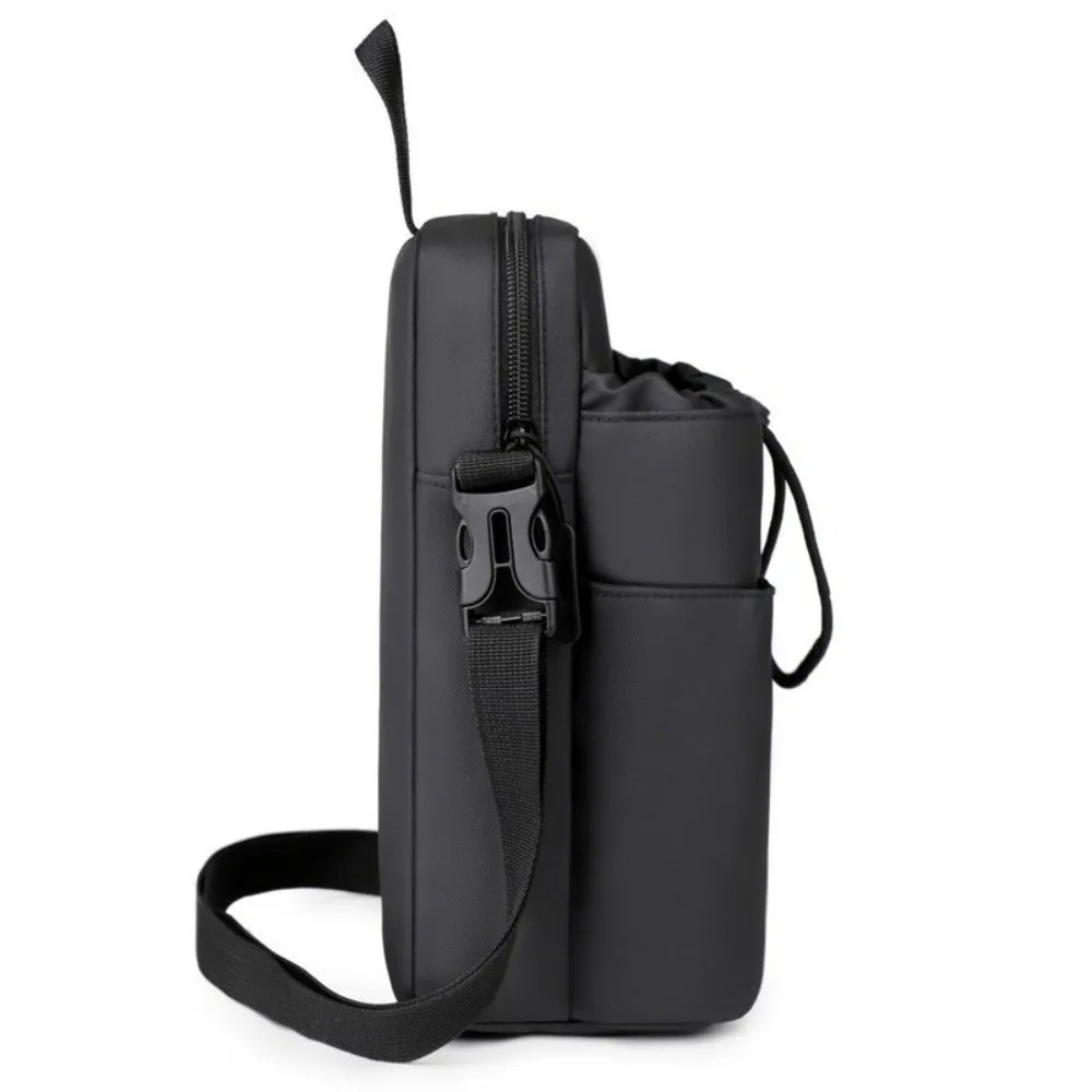 حزام الكتف حقيبة زجاجات المياه التجفيف السريع النايلون زجاجة ماء حامل افتتاح كبير مقبض Crossbody زجاجة ماء محفظة نزهة