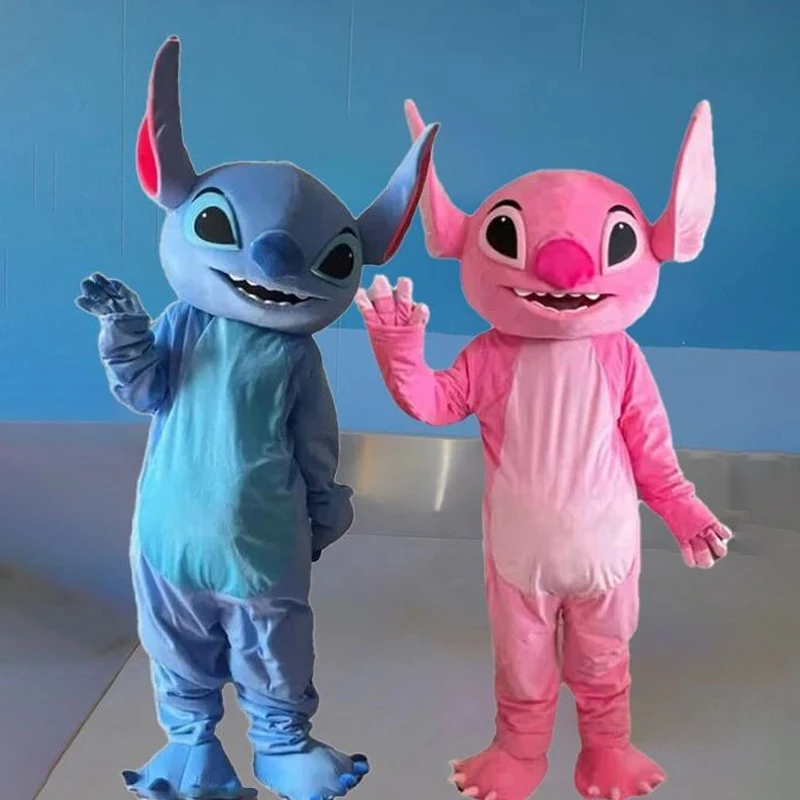 Blue Lilo & Stitch Mascot Costume Disney Cartoon Character Advertising Fancy Dress Animal Carnival Party Cosplay Suits