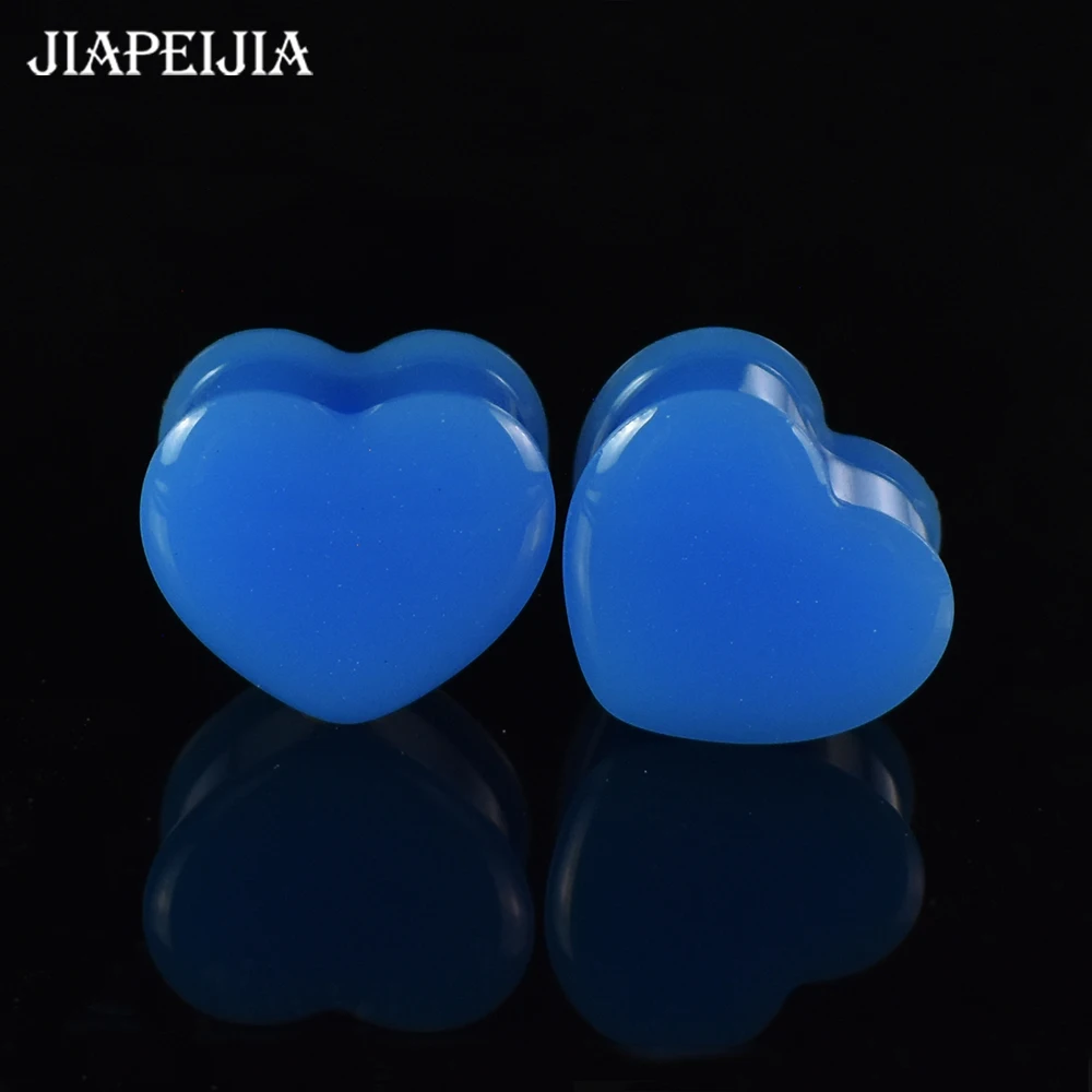 6-30mm Heart-shaped Ear Gauges Tunnels Plugs Ear Expander Stretching Starter Body Jewelry