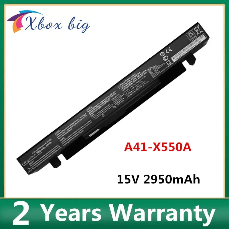 New A41-X550A Laptop Battery for ASUS A41-X550 X450 X550 X550C X550B X550V X450C X550CA X452EA X452C 15V 2950mAh