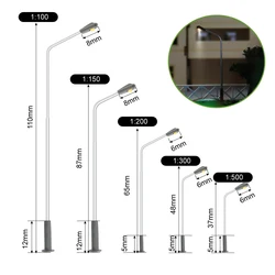 12pcs 1:100-1:500 Scale Railway Train Lamp Model DIY Model Making 3V Metal Light Architecture Building Landscape for Diorama