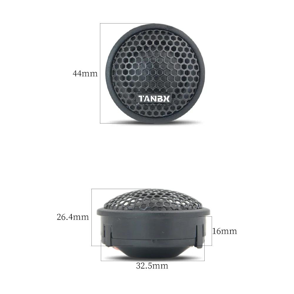 1 Pair 2 Inch Universal Car Tweeter MAX 150W High Fidelity Stereo Mini Speaker Car Modification TB-T3 Silk Film Auto Speaker