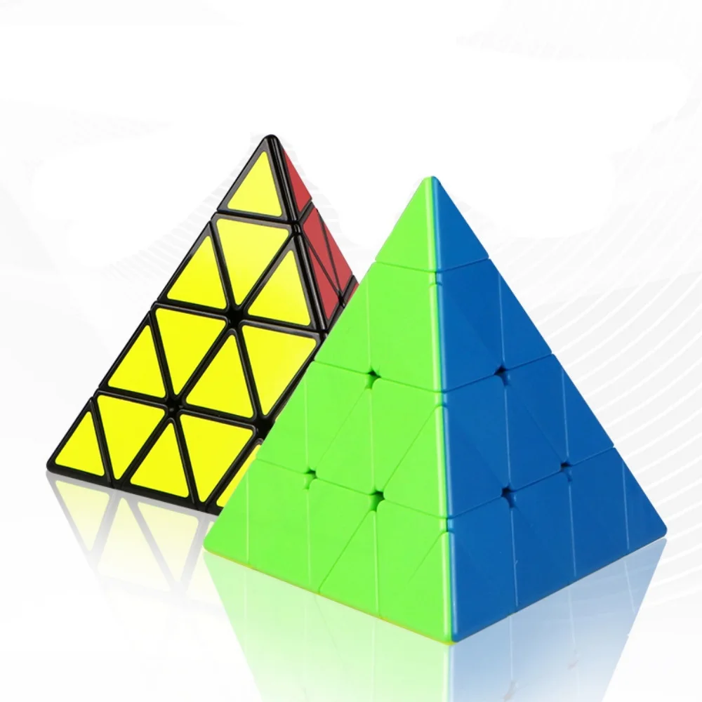 Qiyi MoFangGe 4x4x4 Pyramid Speed Cube QIYI Pyramid 4x4 Puzzle Magic 4x4 Puzzle Pyramid cube Children Education Toys