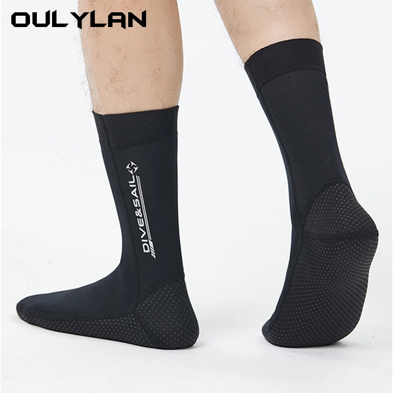 3MM Neoprene Winter Swimming Snorkeling Surfing Fishing Scuba Diving Sox Soft Anti Scratch Shoes High Upper Warm Seaside Socks