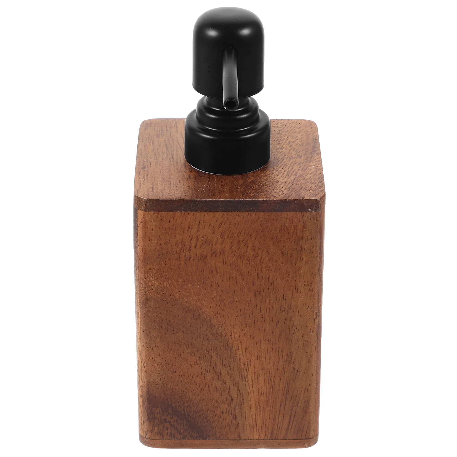 

Pump Lotion Bottle Walnut Wood Refillable Press Pump Dispenser Leakproof for Home Hotel Travel Shampoo Container