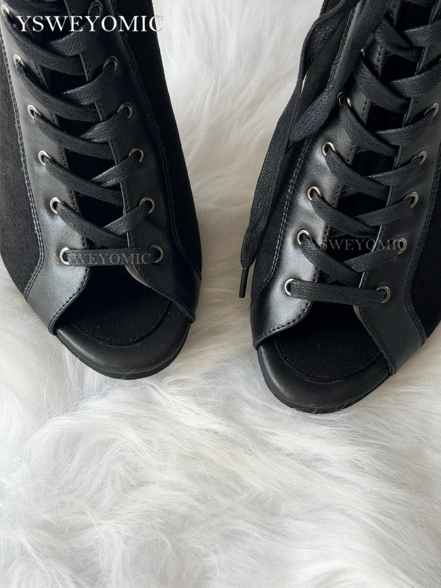 9,5 cm & 11 cm Plateau-Tanzschuhe auf Lager, PU-Leder, stabile lateinamerikanische Tanzschuhe, Gummisohle, für drinnen und draußen geeignet. – Detail 36