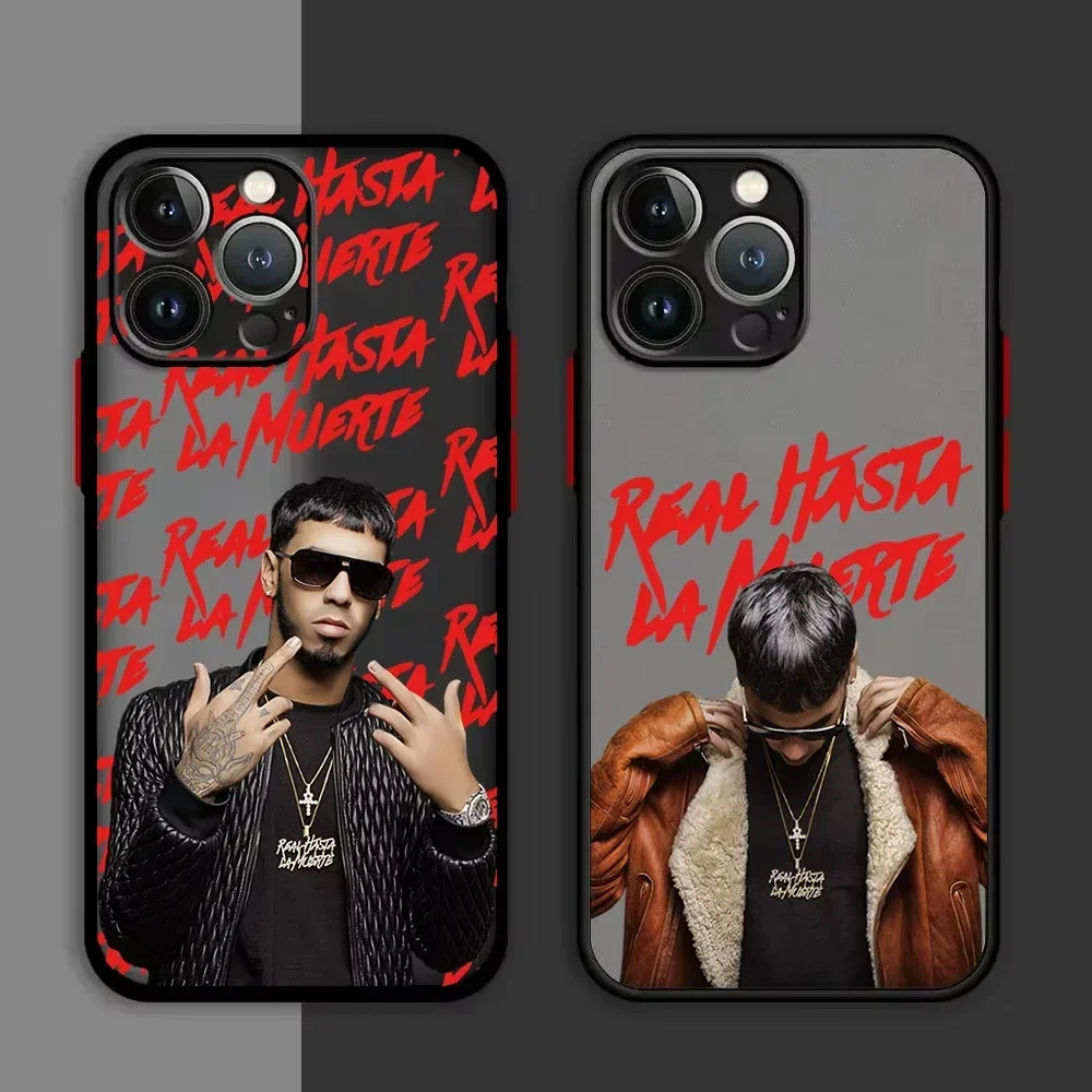 Anuel AA rapper Hot Phone Case For iPhone 16 15 14 13 12 11 Pro Max Mini X XR XS 7 8 16 Plus Matte Transparent Back Cover