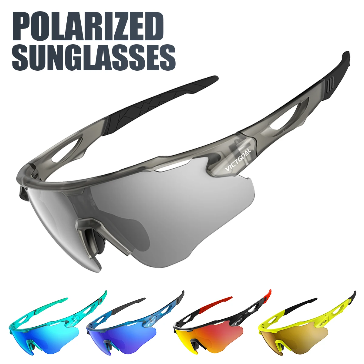 VICTGOAL Polarized Goggles Cycling Sunglasses UV400 Sports MTB Mountain Road Bicycle TR90 Eyewear Bike Glasses Driving Fishing