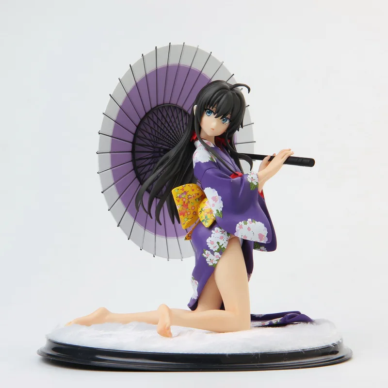 14CM New Yukinoshita Yukino Yahari Ore no Seishun Love Comedy wa Machigatteiru Zoku1/6 Kimono Ver Model Aciton Figure Kids Toys