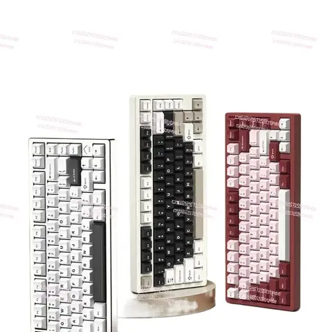 Klawiatura mechaniczna RAINY75, stop aluminium, tryb trójmodowy RGB, bezprzewodowa, konfigurowalna, hot-swap, podkładka RGB, akcesoria PC, prezenty