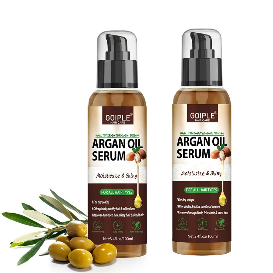 

Сыворотка для волос с аргановым маслом, увлажняющая, блестящая, для удаления вьющихся волос, кондиционер для сухих и поврежденных волос, увлажняющая и разглаживающая сыворотка, масло для всех