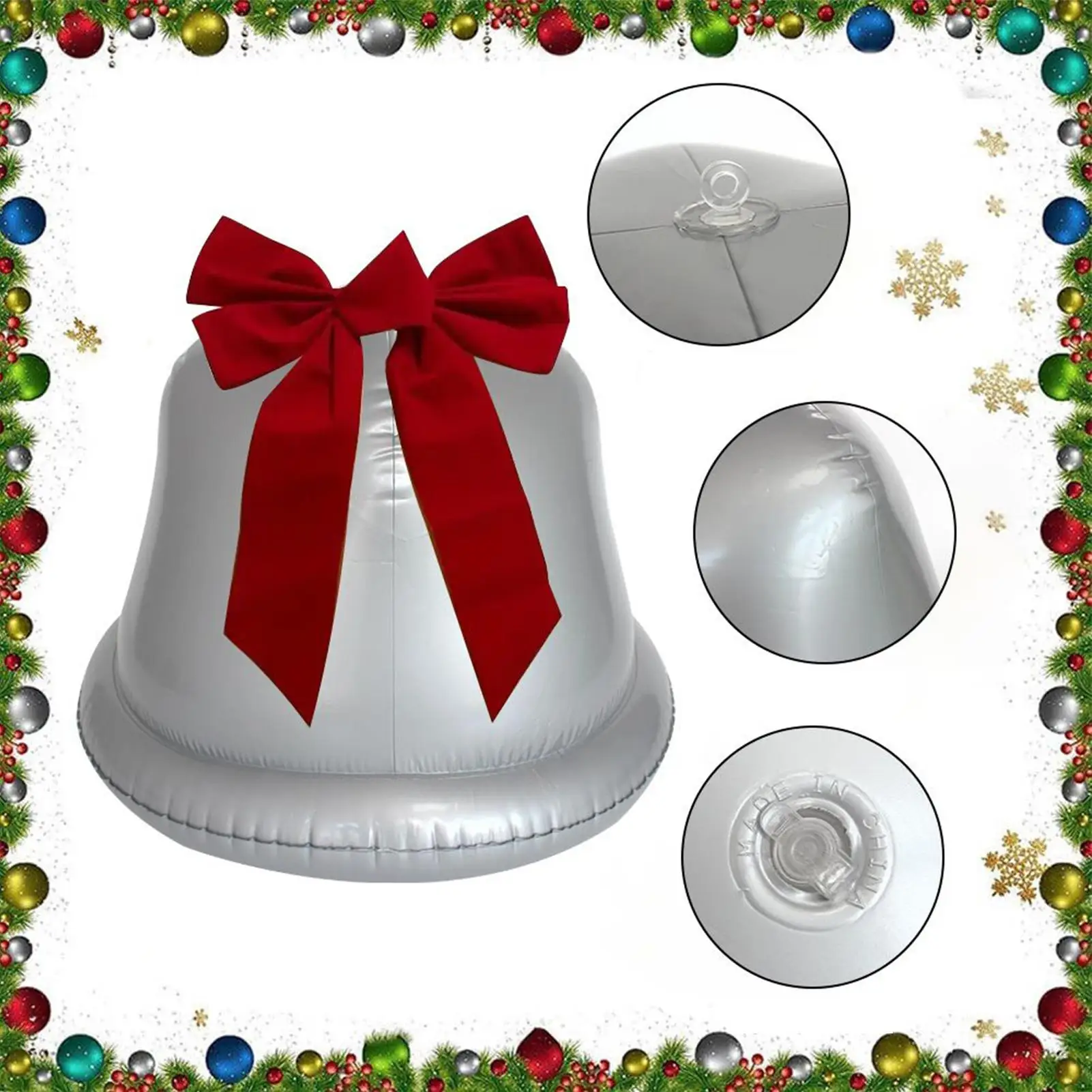 Гигантские надувные рождественские шары Гигантский надувной рождественский шар Наружное украшение из 2 предметов Праздничный праздничный декор для крыльца Гигантские надувные рождественские шары Гигантский надувной рождественский шар Наружное украшение из 2 предметов Праздничный праздничный декор для крыльца