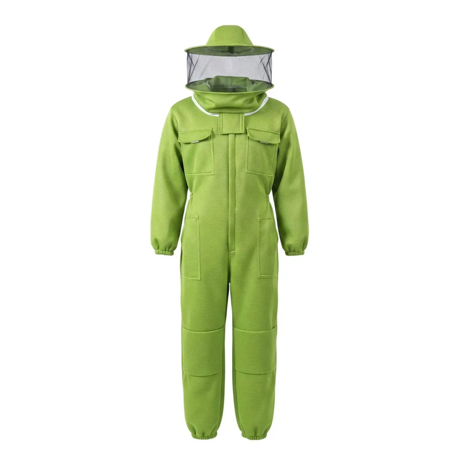 Beekeeper's overalls with integrated hood and front closure