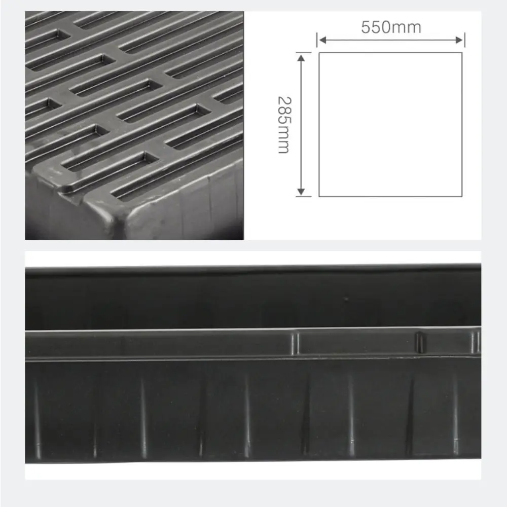 Bandejas reutilizables para cultivo de plantas, bandeja de propagación de semillas de plástico sin agujeros, duradera, 550x285x60mm, bandeja para maceta de bonsái, plántulas, 10 Uds.