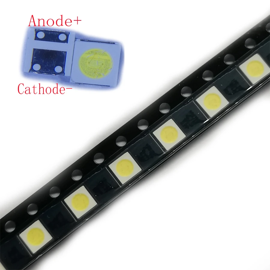 

500PCS/Lot Unity Opto SMD LED 1W 3535 3v Cool White 90LM 3.5*3.5mm For LCD/TV Backlight Application