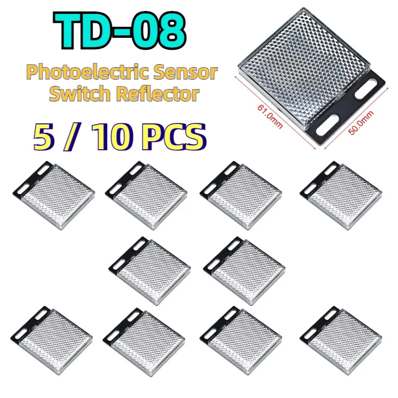 

5/10PCS Photoelectric Sensor Switch Reflector E3JK-R4M1 E3F-R2N1 Reflector TD-08
