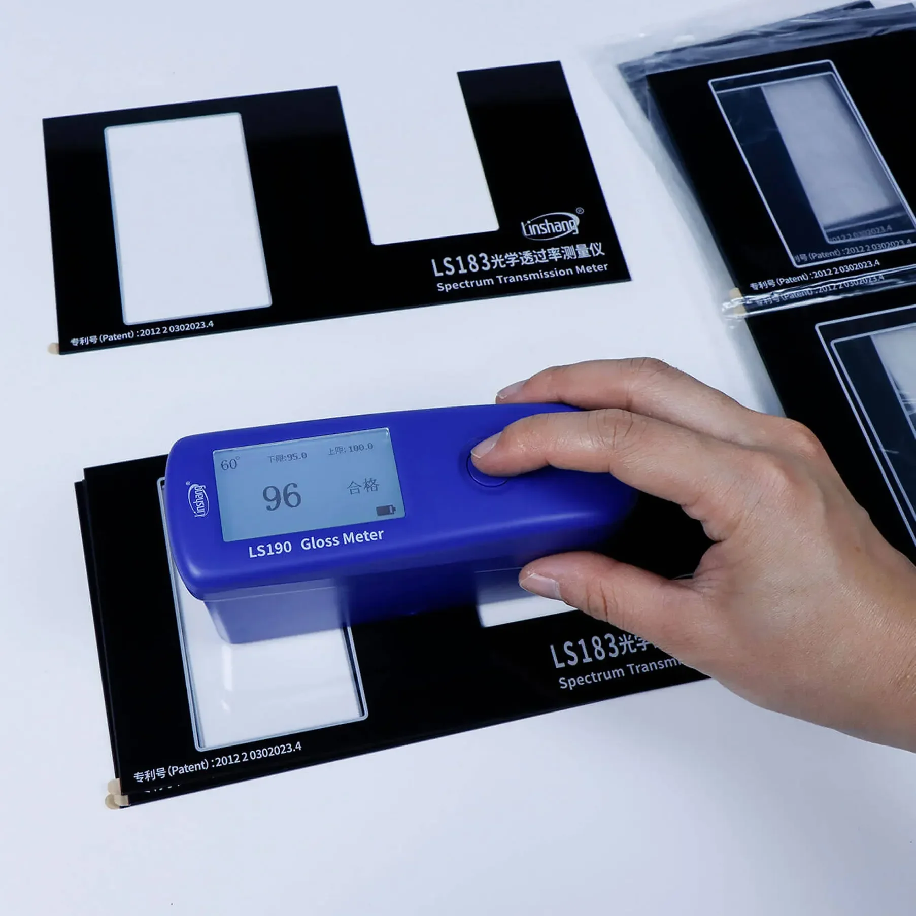 ポータブルハンドヘルドグロスメーター、ペイントコーティング、インク光沢計、60角度、0-200gu、ls190