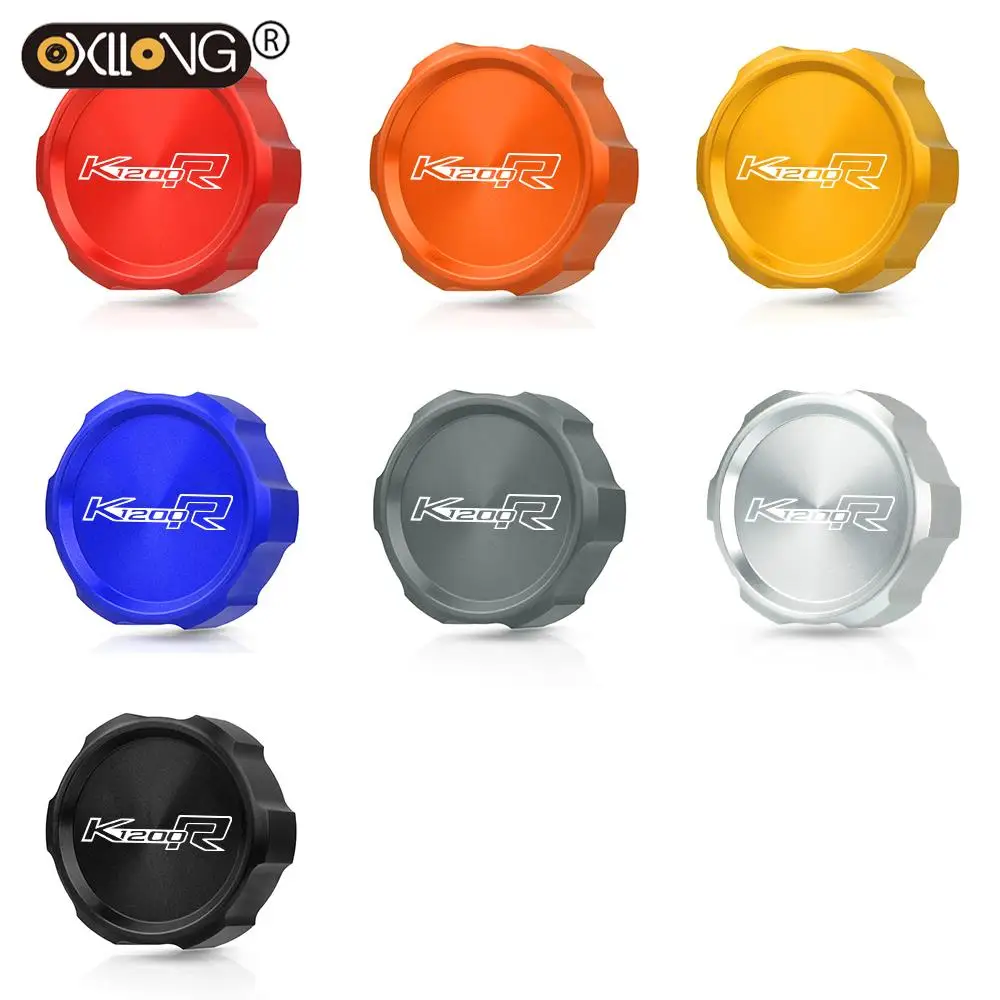 

K1200R Motorcycle CNC Aluminum Brake Fluid Fuel Reservoir Tank Cap Cover For BMW K 1200 R K1200 R 2004 2005 2006 2007 2008 2009