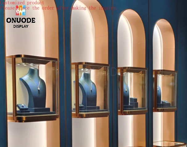 

Custom.LED Cosmetic Cabinet with New Design Marble Jewellery Counter Top Displays for Store Showcases Used in Jewelry Store Show