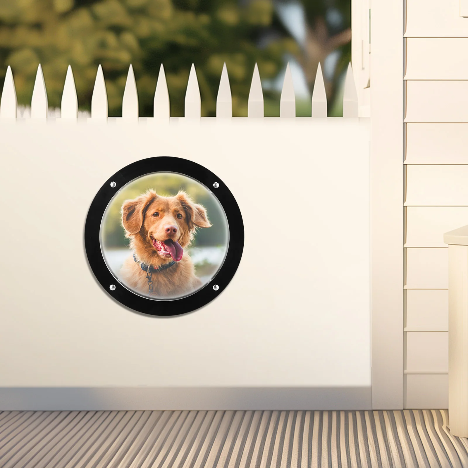 

Acrylic Dome Dog Porthole Window Clear View Bubble Peek Window Dog Window for Doggie/Cat/Horse Outside Playground Garden