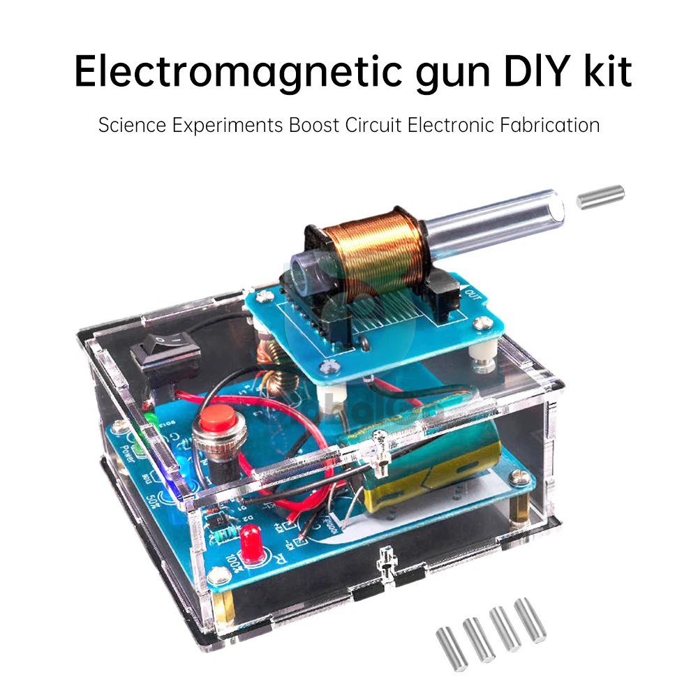 High Voltage Electric Magnetic Transmitter DIY Electronics Kit Shooting Game Mini Voltage Converter Module Soldering Projects