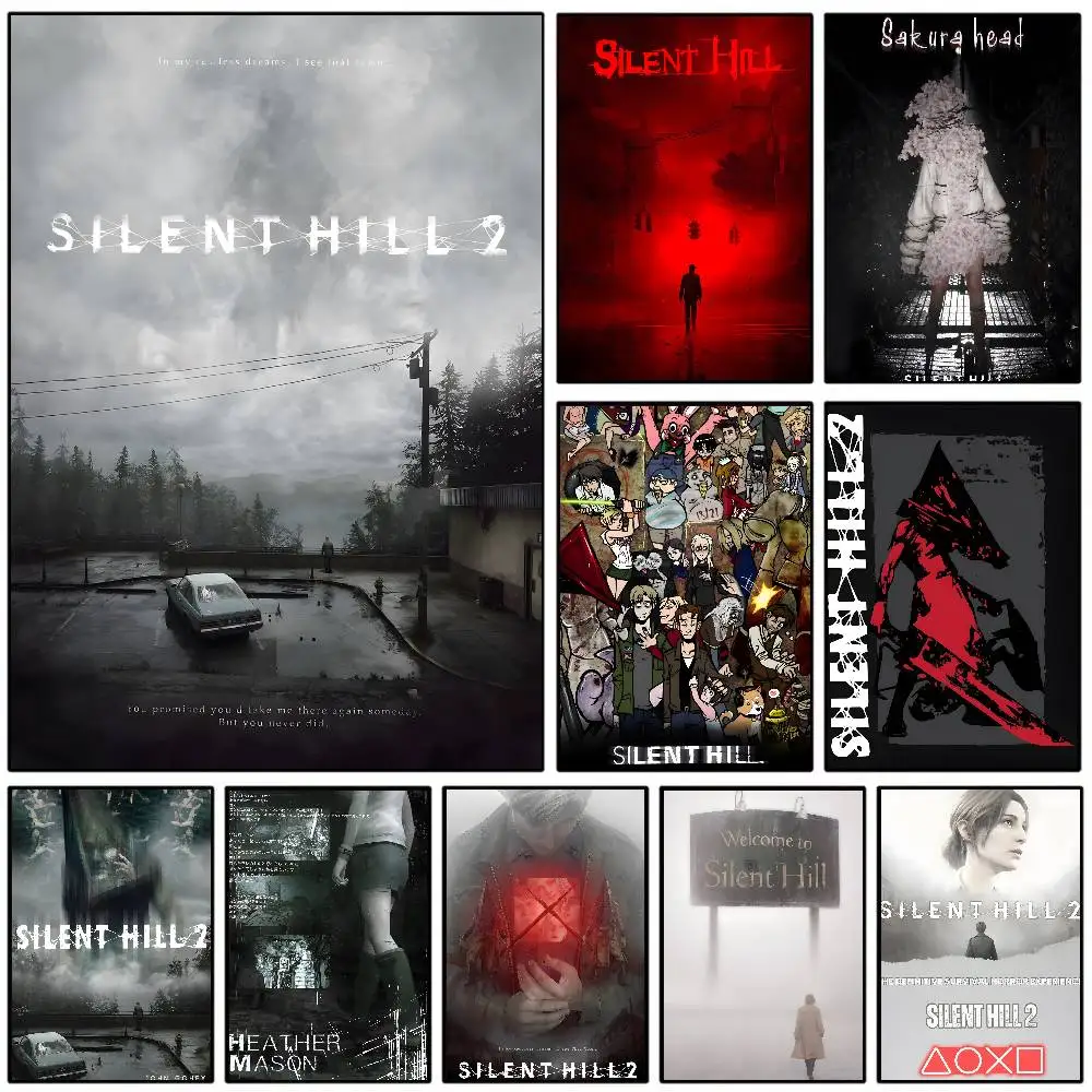 Silent Hill Game Poster Art with prints Home bedroom living 
