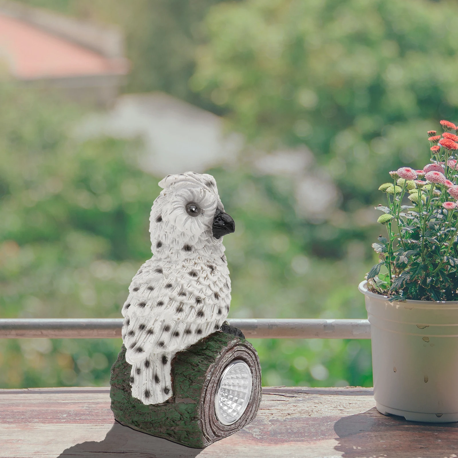 

Owl Night Light Decorative Artware Outdoor Solar Lights Animal Bird Statue Resin Handicraft Courtyard Adornment