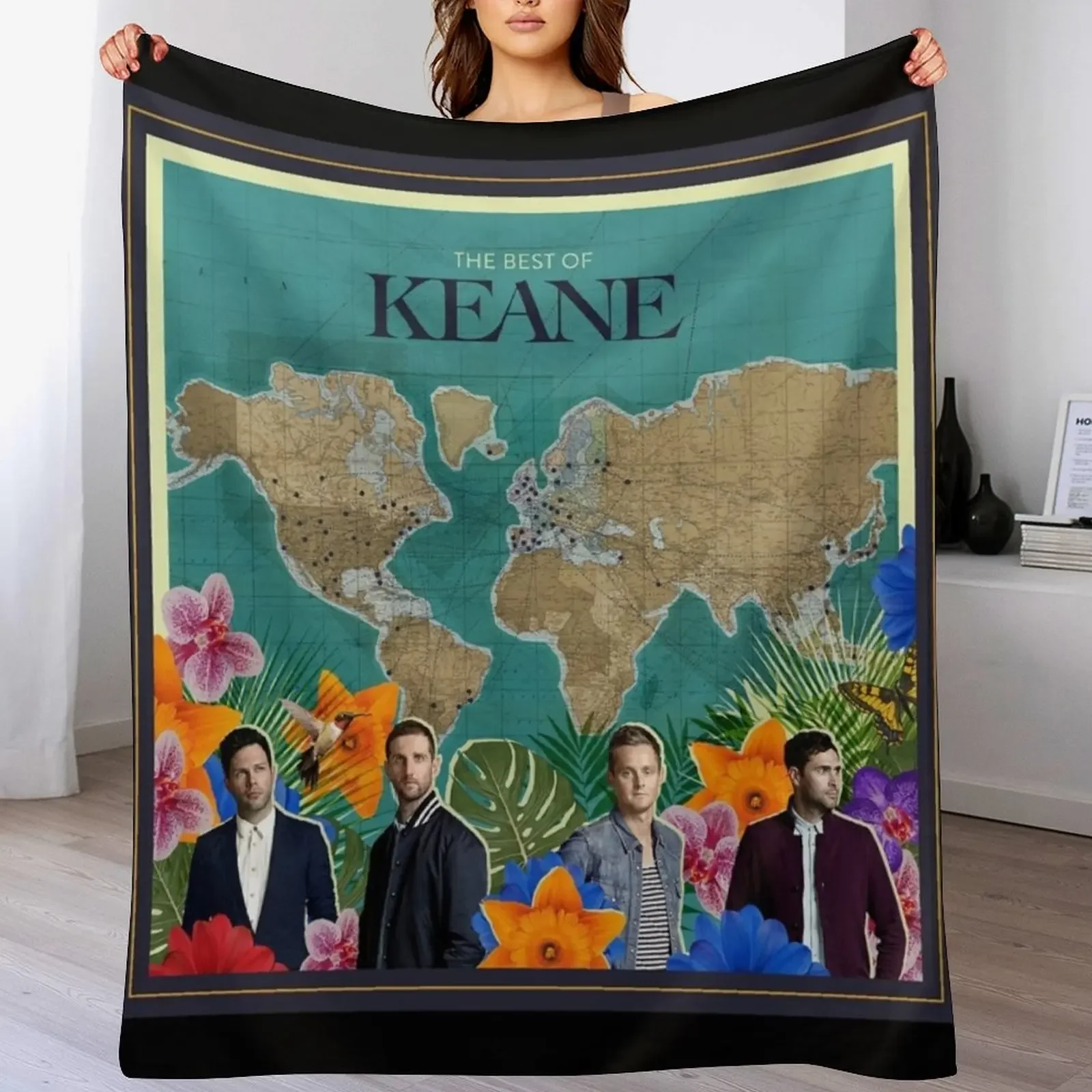 

The best of keane Throw Blanket For Sofa Thin Luxury St Vintage funny gift Blankets