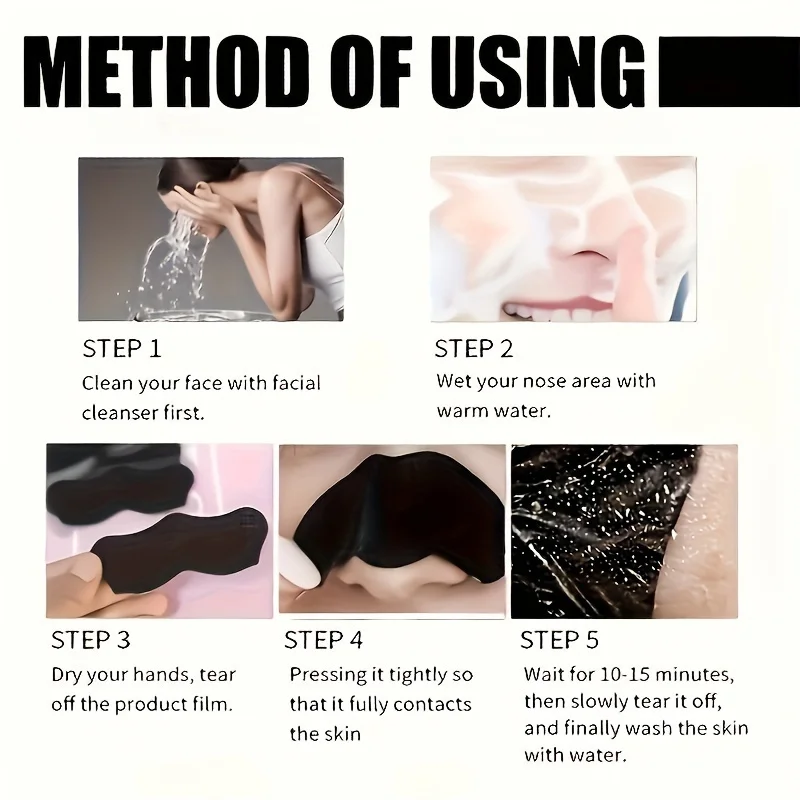 Alcohol-Free Nose Cleaning Strips – Deep Cleansing Pore Patches for Excess Oil Removal  Refined Skin, Mild  Fragrance-Free