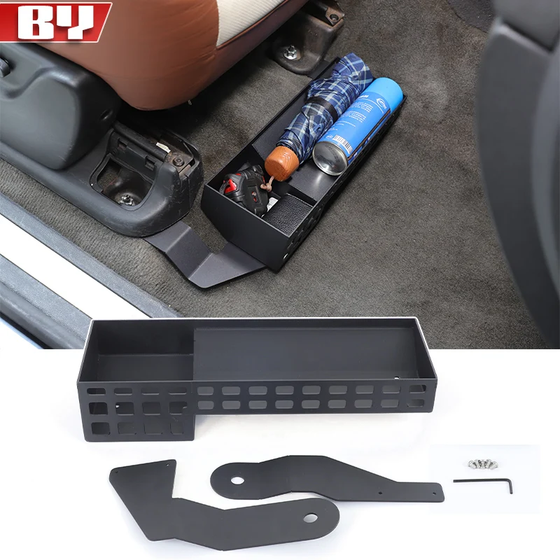 Stowing Tidying Car Front under-seat Storage Basket Organizer For Cadillac Escalade 2007-2014 Accessories
